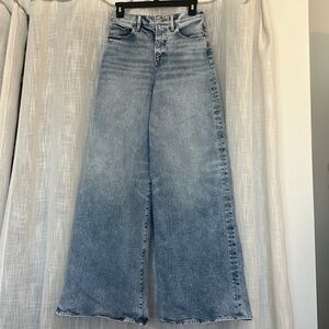 Express jeans flare wide leg size 2